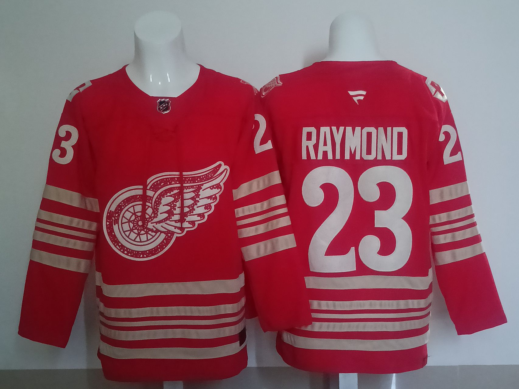 Men Detroit Red Wings #23 Raymond Red 2025 NHL Jersey style 002